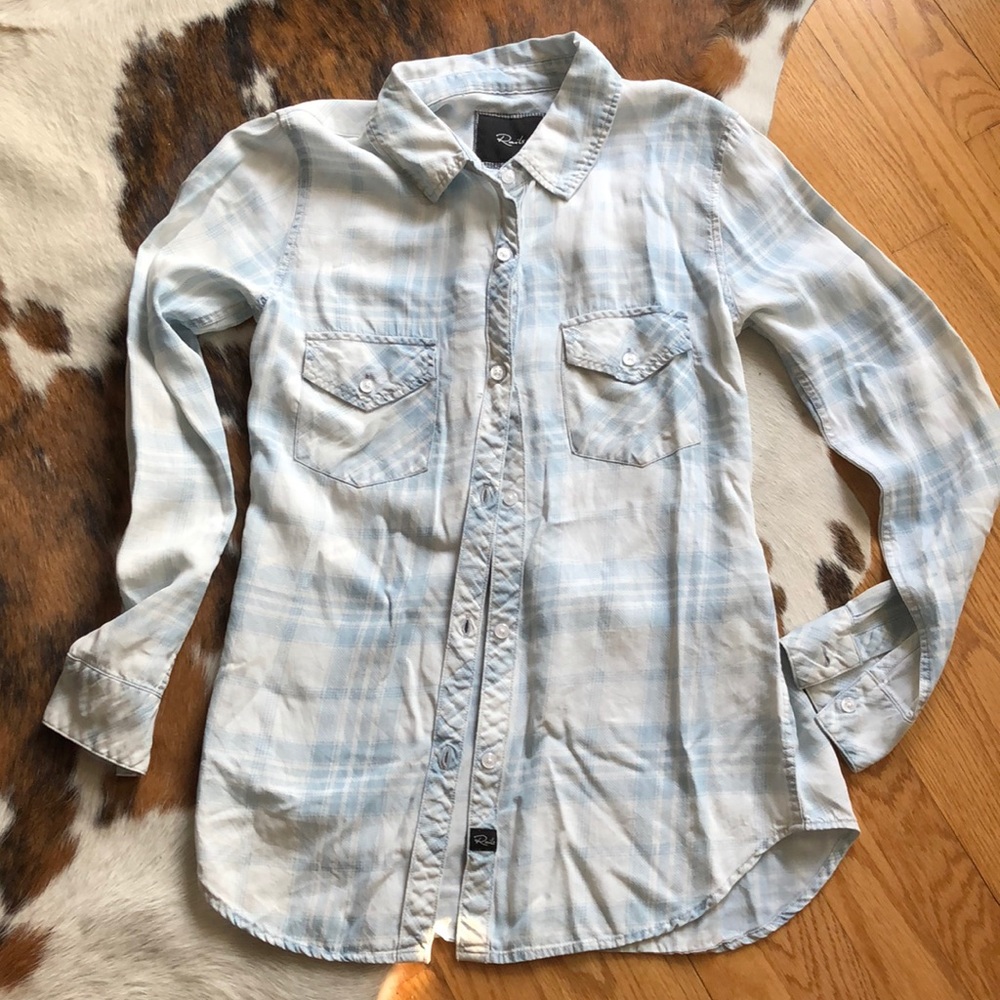 Rails Plaid Blue Shirt, perfect for spring